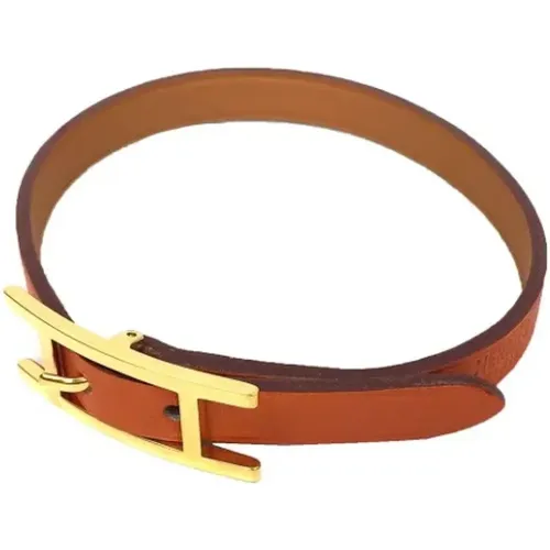 Pre-owned Leather bracelets , female, Sizes: ONE SIZE - Hermès Vintage - Modalova