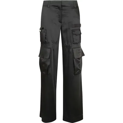 Women's Clothing Trousers Black Ss24 , female, Sizes: S - Off White - Modalova
