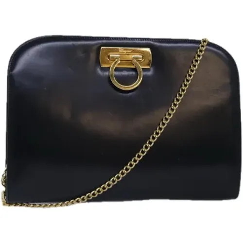 Pre-owned Leather shoulder-bags , female, Sizes: ONE SIZE - Salvatore Ferragamo Pre-owned - Modalova