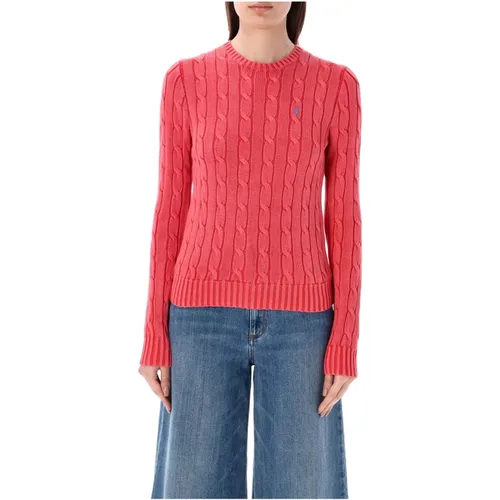 Corallo Cable-Knit Crewneck Sweater , female, Sizes: S - Ralph Lauren - Modalova