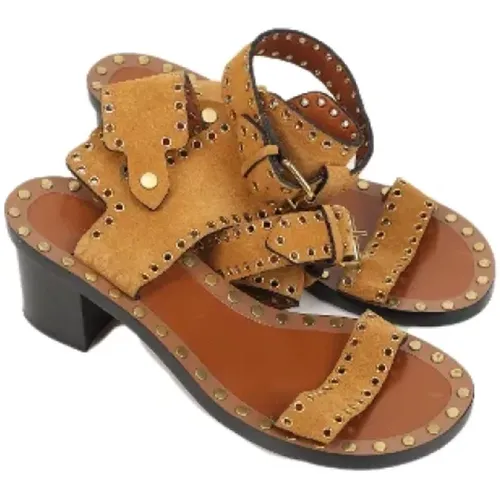 Pre-owned Suede sandals , female, Sizes: 7 UK - Isabel Marant Pre-owned - Modalova