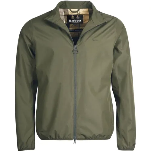 Stylish Zip-Up Rain Jacket , male, Sizes: L - Barbour - Modalova