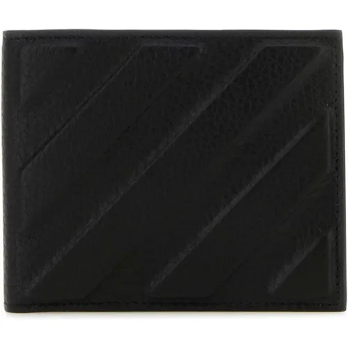 Leather Wallet , male, Sizes: ONE SIZE - Off White - Modalova
