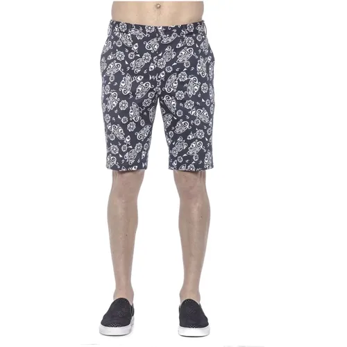 Herren Bermuda Shorts aus gemustertem Stoff , Herren, Größe: M - PT Torino - Modalova