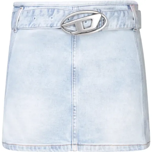 Cotton skirt by , female, Sizes: W28, W27, W26 - Diesel - Modalova