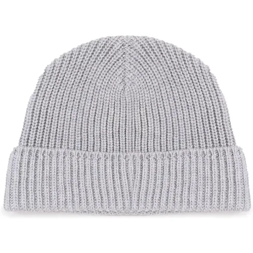 Melange Graue Woll Beanie Mütze - Eleventy - Modalova