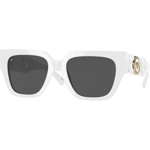 Grey Sunglasses,Dark Havana/ Sunglasses,/Grey Sunglasses - Versace - Modalova