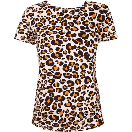 Stilvolles T-Shirt mit Tiermotiv , Damen, Größe: S - PATRIZIA PEPE - Modalova