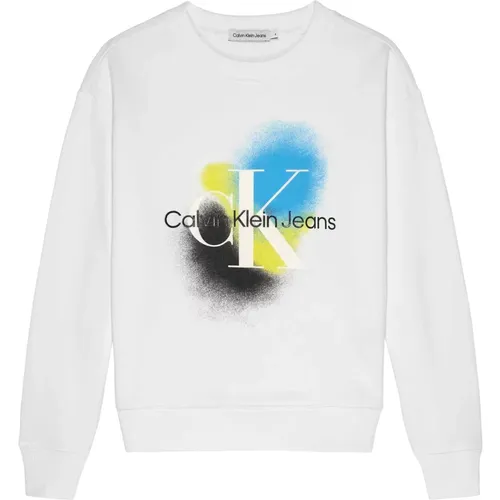Print Crewneck Sweatshirt - Calvin Klein - Modalova