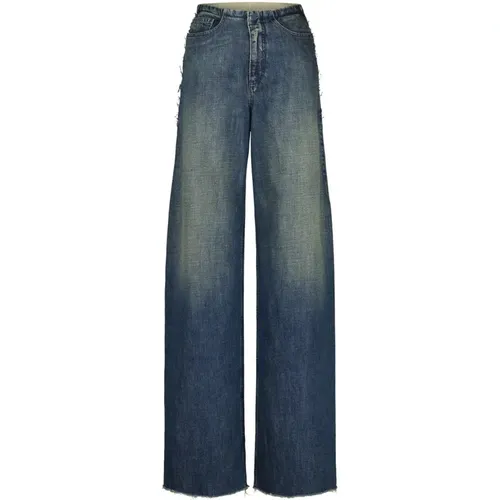 Weite Jeans im Destroyed Look , Damen, Größe: XS - Maison Margiela - Modalova