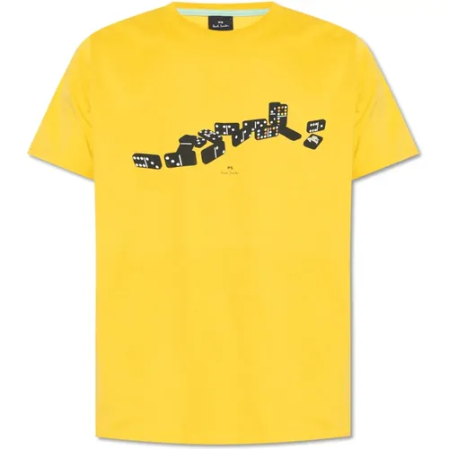 Baumwoll-T-Shirt , Herren, Größe: S - PS By Paul Smith - Modalova