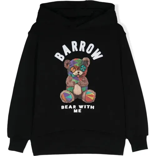 Junior Hoodie in Schwarz,Junior Hoodie in Creme - BARROW - Modalova