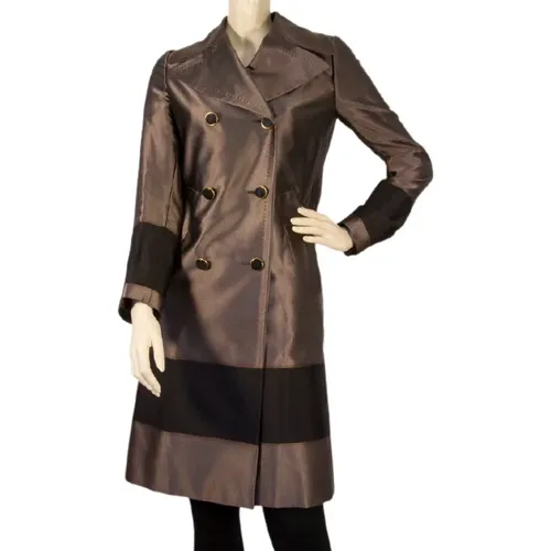 Secondhand Coat, Size 34 , female, Sizes: XS - Gucci Vintage - Modalova