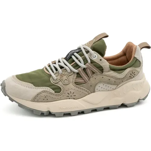 Offwhite Military Gree Schuhe , Herren, Größe: 44 EU - Flower Mountain - Modalova