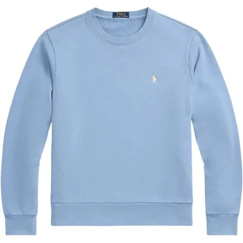 Hellblauer Loopback Fleece-Sweatshirt , Herren, Größe: L - Ralph Lauren - Modalova