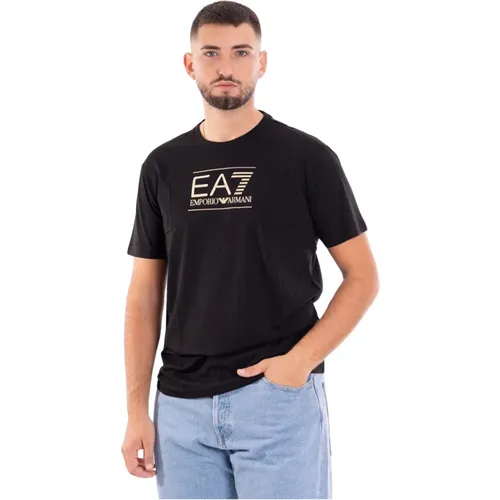 Casual Logo Print T-Shirt - Emporio Armani EA7 - Modalova