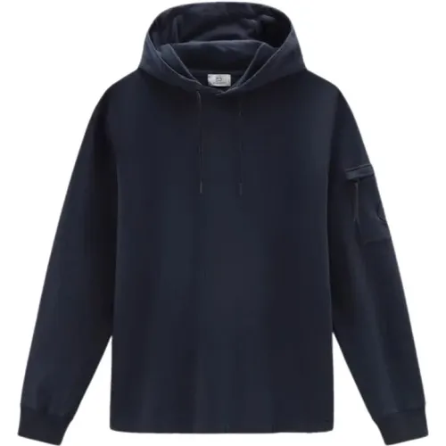 Essential Hooded Sweatshirt , male, Sizes: L - Woolrich - Modalova