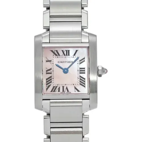 Pre-owned Stainless Steel watches , female, Sizes: ONE SIZE - Cartier Vintage - Modalova