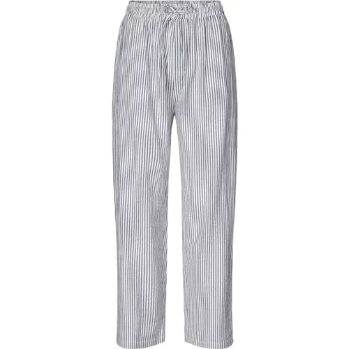 Blue Stripe Billll Pants Trousers , female, Sizes: M, S, XL, 2XL, L, XS - Lollys Laundry - Modalova