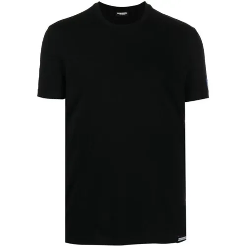 Icon T-Shirt Men /Blue/White , male, Sizes: S, XS, M - Dsquared2 - Modalova