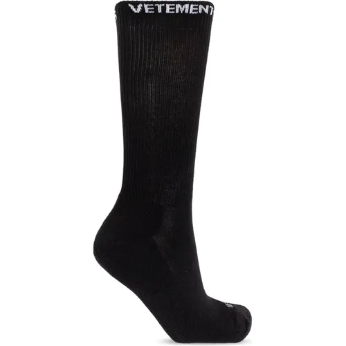 Logo Socken , Herren, Größe: M - Vetements - Modalova