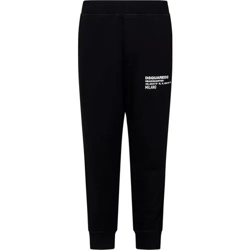 Dean Fit Jogging Trousers , male, Sizes: L, M - Dsquared2 - Modalova