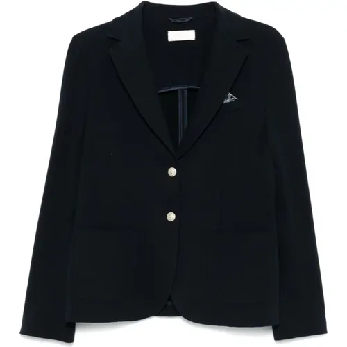 Dunkelblaue Blazer Jacke Damen , Damen, Größe: L - Circolo 1901 - Modalova