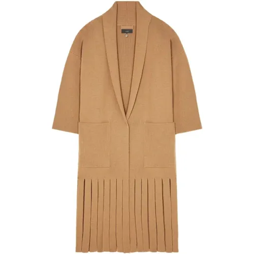 Fringes Coat in Camel , female, Sizes: S - Alanui - Modalova