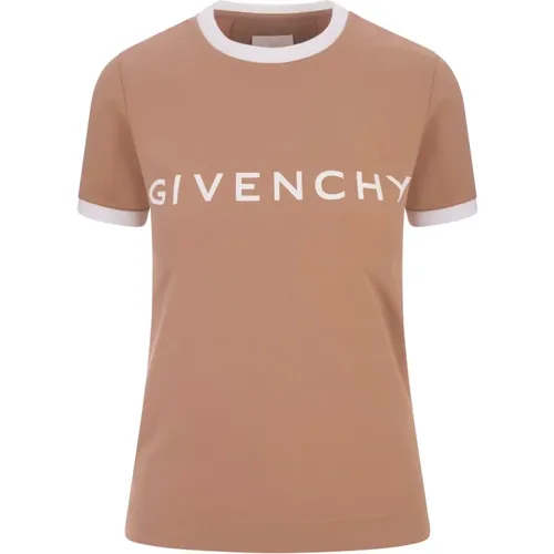 Archetype T-shirt with Signature Print , female, Sizes: L - Givenchy - Modalova