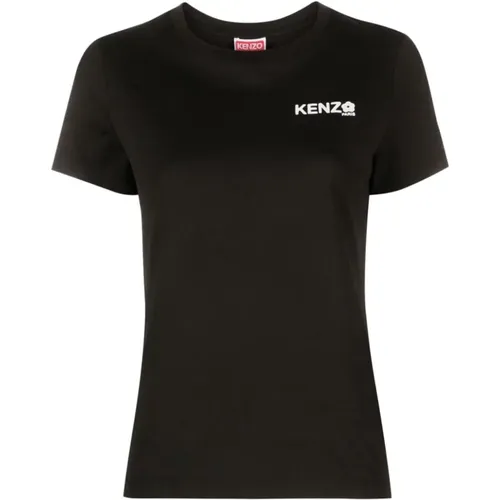 Schwarze T-Shirts und Polos , Damen, Größe: XS - Kenzo - Modalova