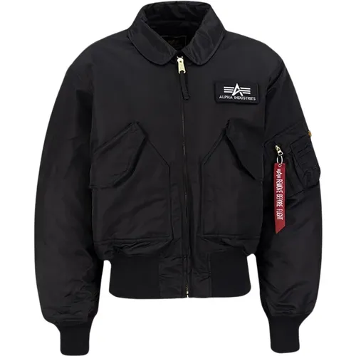 Heritage Bomber Schwarz , Herren, Größe: XL - alpha industries - Modalova