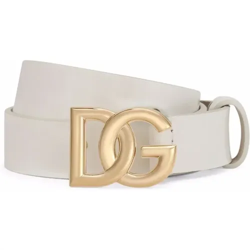 Logo Buckle Belt in , female, Sizes: L - Dolce & Gabbana - Modalova
