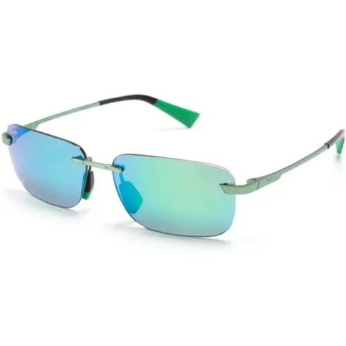 Grüne Matte Sonnenbrille , unisex, Größe: 59 MM - Maui Jim - Modalova