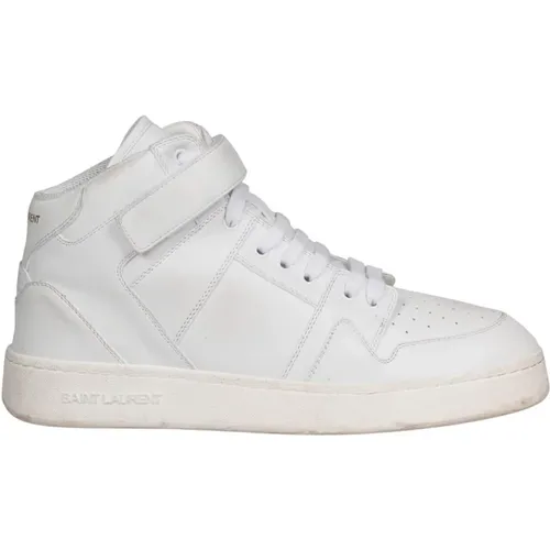 Worn Leather Lax Sneakers , male, Sizes: 7 UK, 8 1/2 UK, 9 1/2 UK, 10 UK, 8 UK, 11 UK, 9 UK - Saint Laurent - Modalova