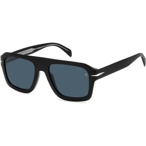 Blue Sunglasses DB 7127/S , male, Sizes: 54 MM - Eyewear by David Beckham - Modalova