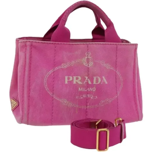 Pre-owned Canvas prada-bags , female, Sizes: ONE SIZE - Prada Vintage - Modalova