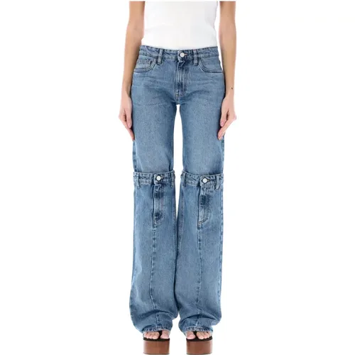 Open-Knee Denim Jeans , female, Sizes: M, XS, S - Coperni - Modalova