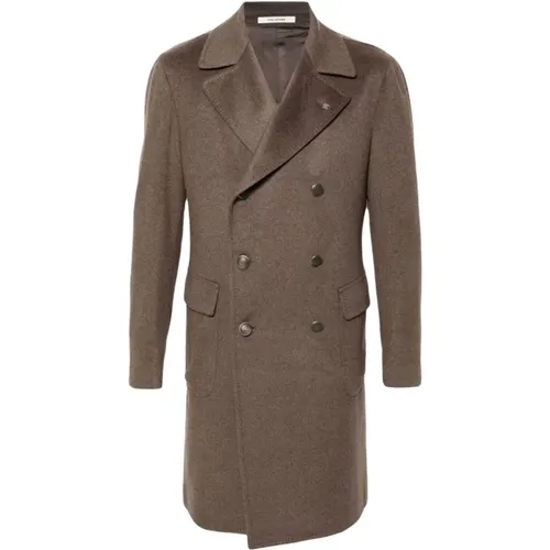 Cashmere Double-Breasted Coat , male, Sizes: L, M - Tagliatore - Modalova