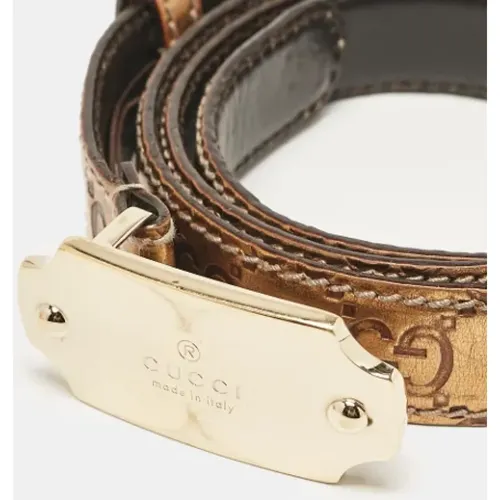 Pre-owned Leather belts , female, Sizes: ONE SIZE - Gucci Vintage - Modalova