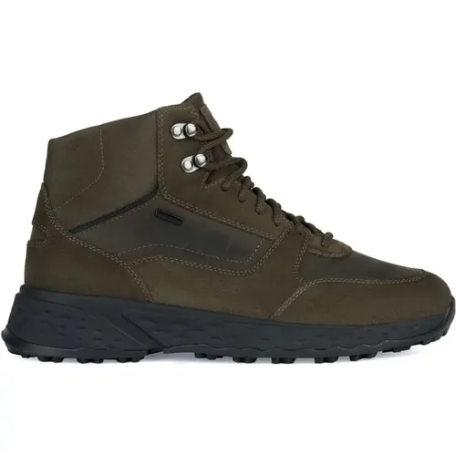 Military ABX Sport Sneakers , male, Sizes: 8 UK, 7 UK - Geox - Modalova