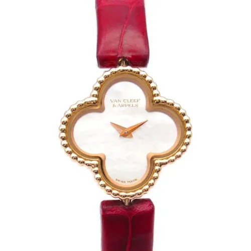 Pre-owned Leather watches , female, Sizes: ONE SIZE - Van Cleef & Arpels Pre-owned - Modalova