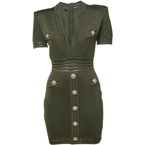 Pre-owned Knit dresses , female, Sizes: M - Balmain Pre-owned - Modalova