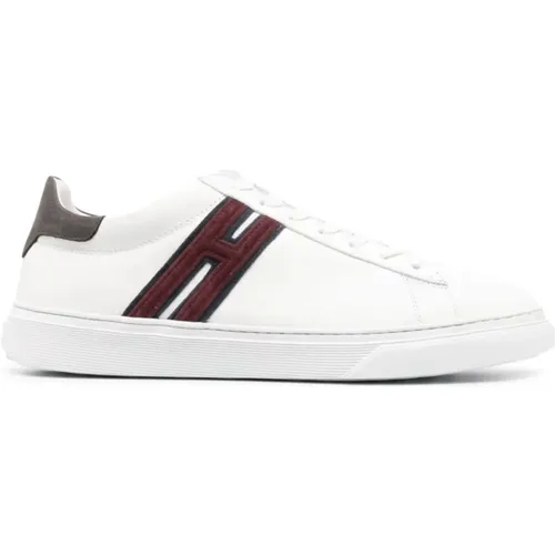 Leather Sneakers with Suede Detailing , male, Sizes: 5 UK, 7 1/2 UK, 5 1/2 UK, 6 1/2 UK - Hogan - Modalova