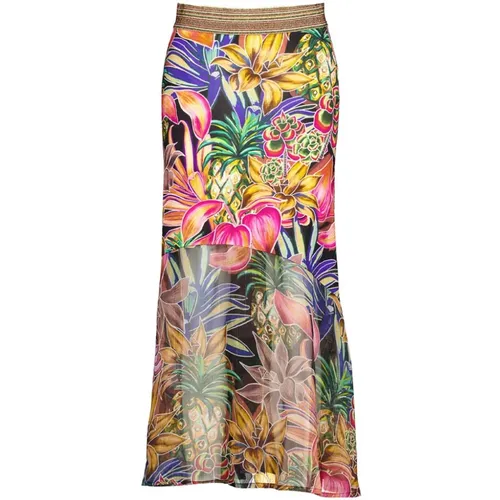 Tropical Print Maxi Skirt , female, Sizes: S - Tessa Koops - Modalova