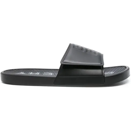 White Slide Scratch Sandals , male, Sizes: 6 UK, 5 UK, 9 UK, 10 UK, 7 UK, 8 UK - Givenchy - Modalova