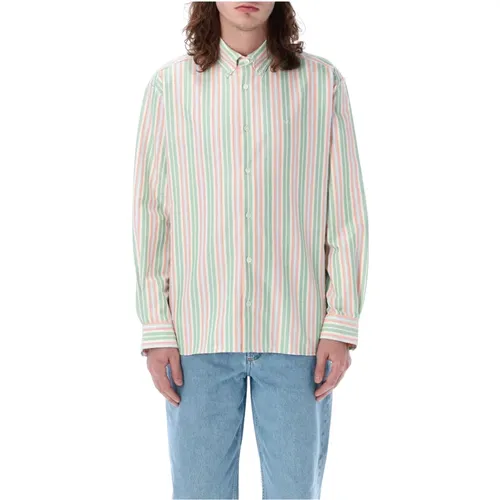 Mathias Striped Shirt , male, Sizes: S, L - A.p.c. - Modalova
