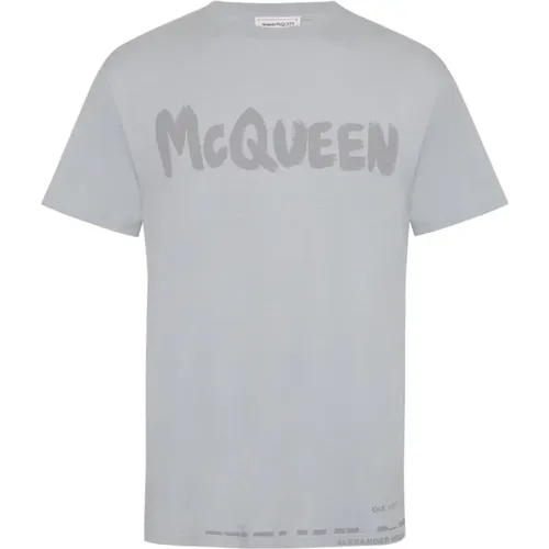 T-shirts and Polos Grey , male, Sizes: S, XS, L - alexander mcqueen - Modalova