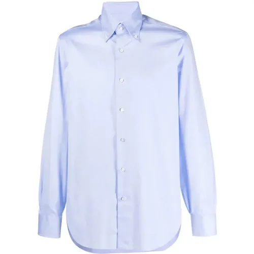 Button-down cotton shirt , male, Sizes: 4XL - Barba - Modalova