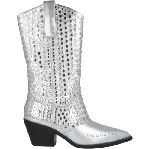 Metallic Studded Boot , Damen, Größe: 38 EU - Noa Harmon - Modalova