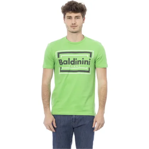 Trend T-Shirt mit Logo-Muster , Herren, Größe: 2XL - Baldinini - Modalova